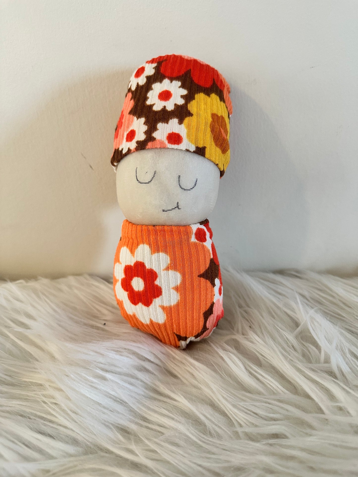 Retro Floral with Hat Swaddle BabyRTS #11