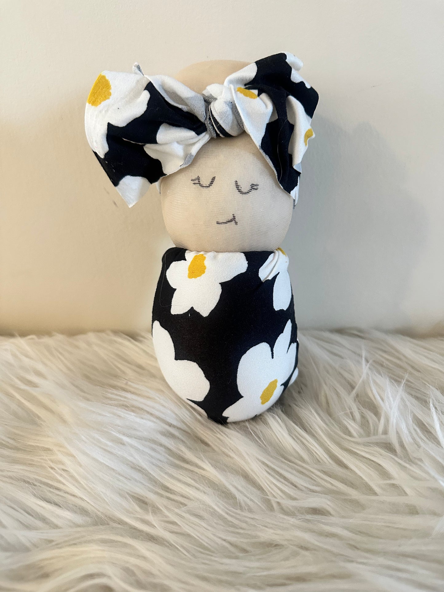 Big Daisy Bow Swaddle Baby RTS #14