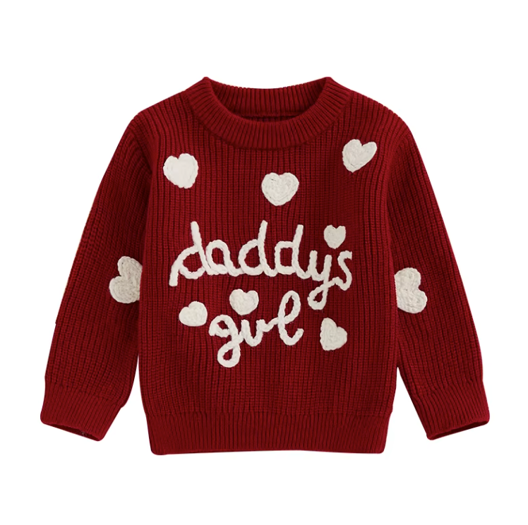 Daddy's Girl Embroidered Sweater