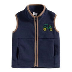 Embroidered Tractor Vest